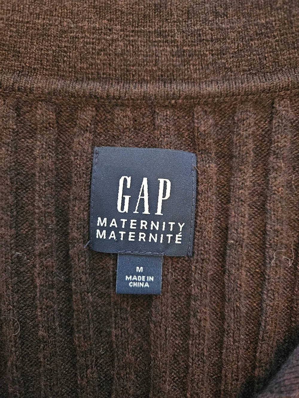 GAP Ribbed Collared Maternity Dress - Picture 5 of 6